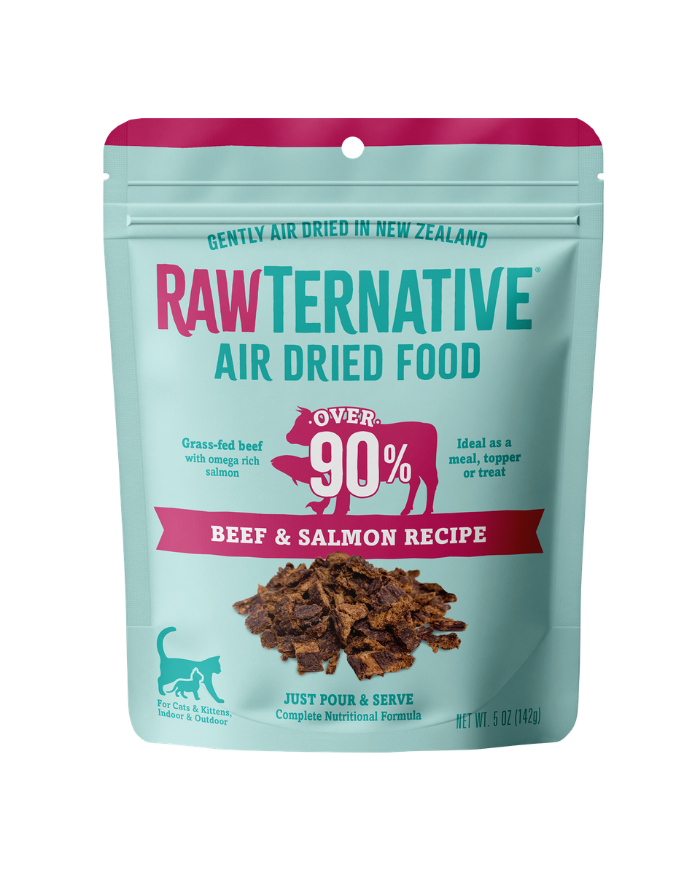 Air-Dried Cat Food, Beef & Salmon Recipe