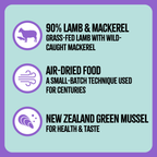 Air-Dried Cat Food, Lamb & Mackerel Recipe
