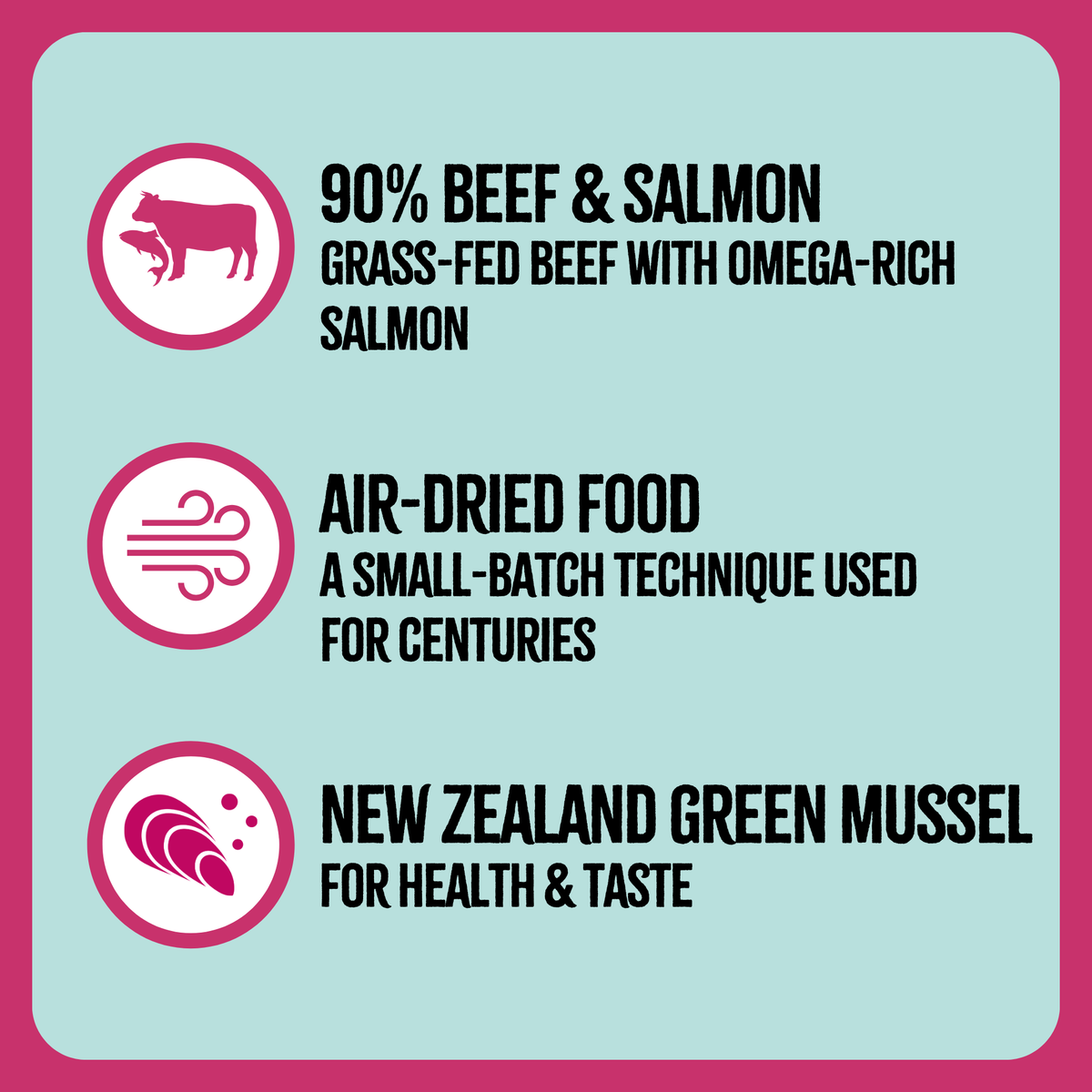 Air-Dried Cat Food, Beef & Salmon Recipe