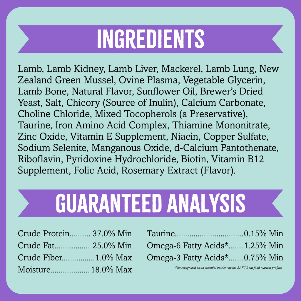 Air-Dried Cat Food, Lamb & Mackerel Recipe