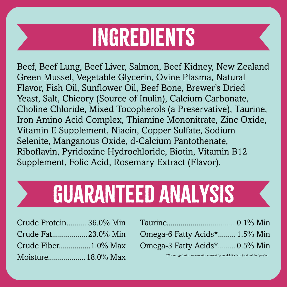 Air-Dried Cat Food, Beef & Salmon Recipe