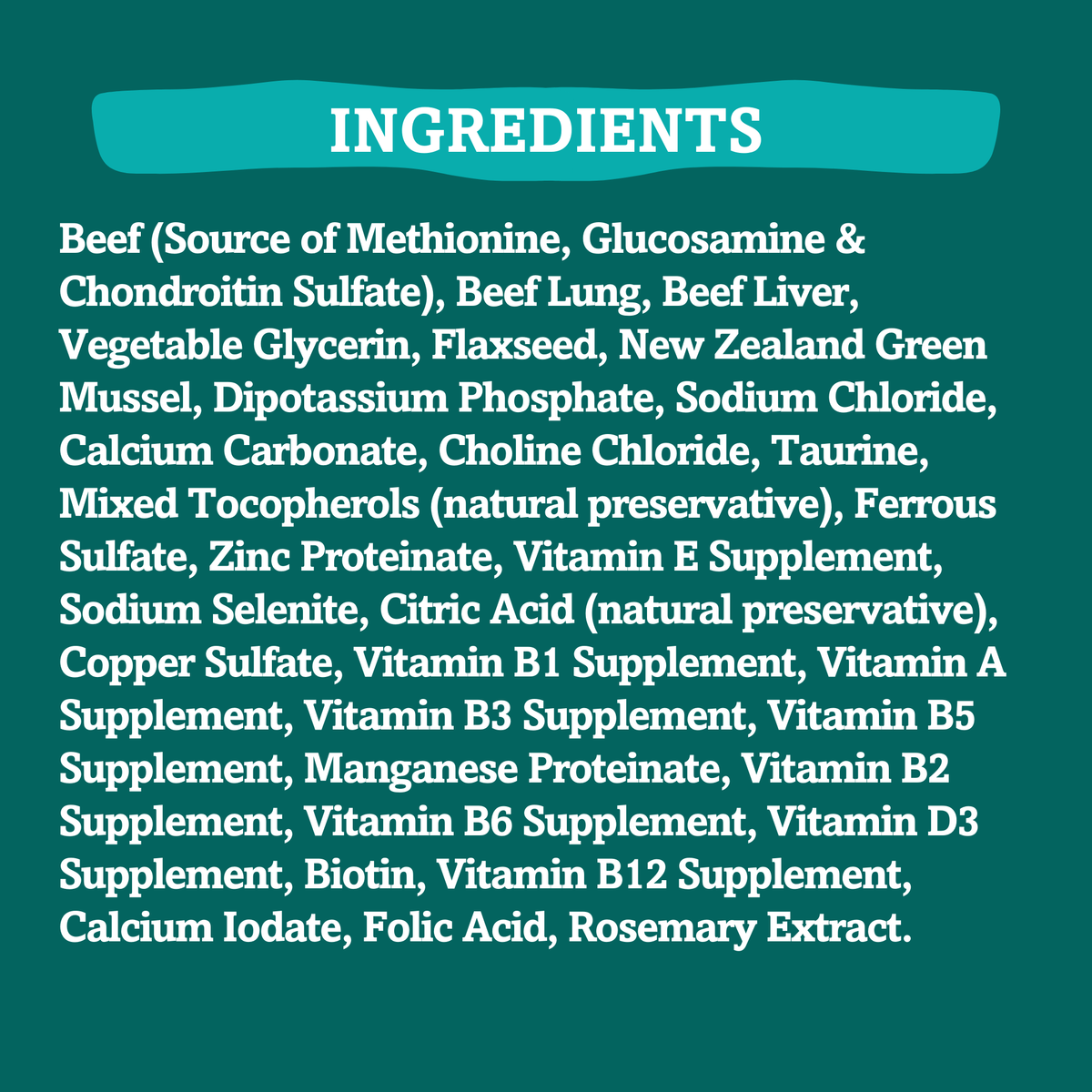 Air-Dried Dog Food, Beef & Beef Organs Recipe