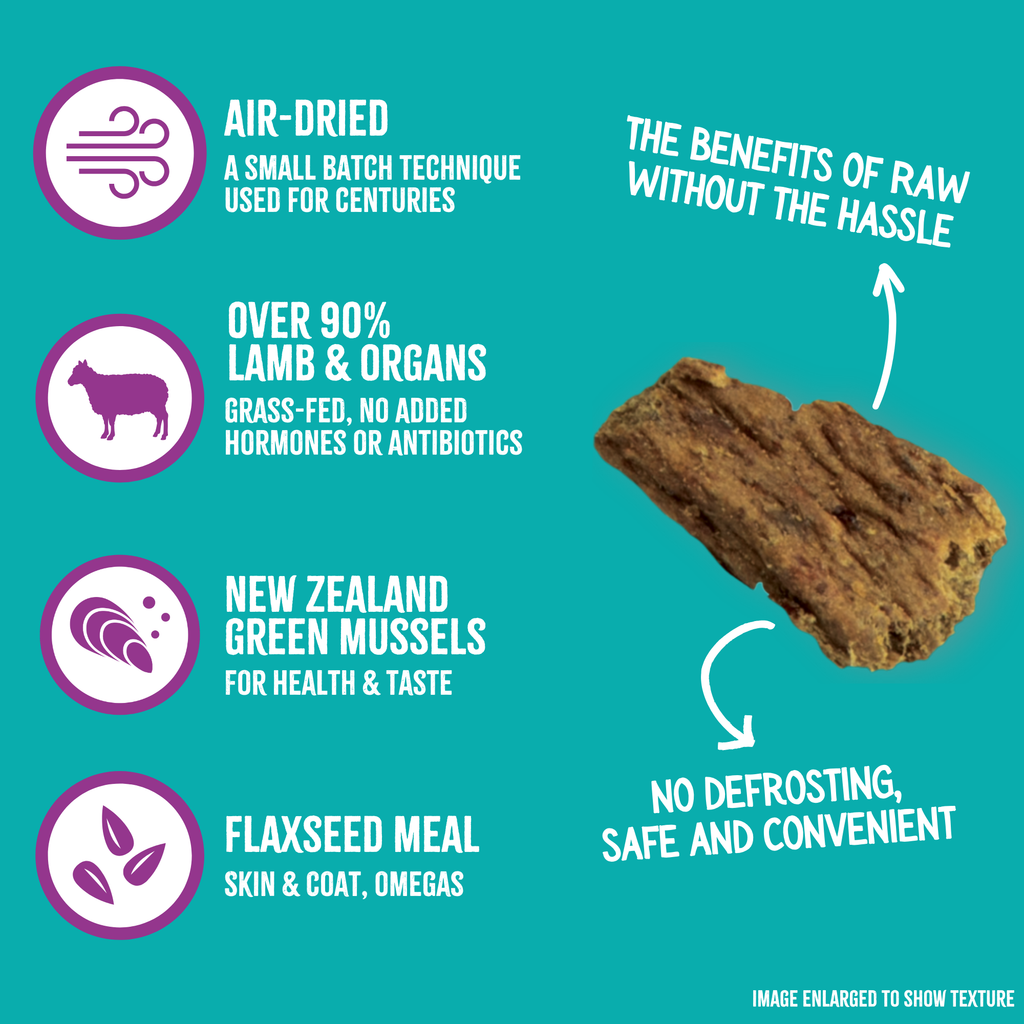 Air-Dried Dog Food, Lamb & Organs Recipe