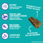 Air-Dried Dog Food, Lamb, Organs & Venison Recipe