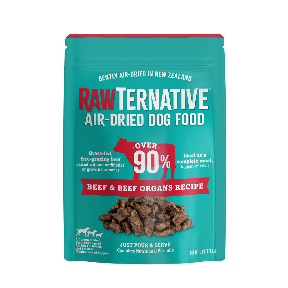 Air-Dried Dog Food, Beef & Beef Organs Recipe