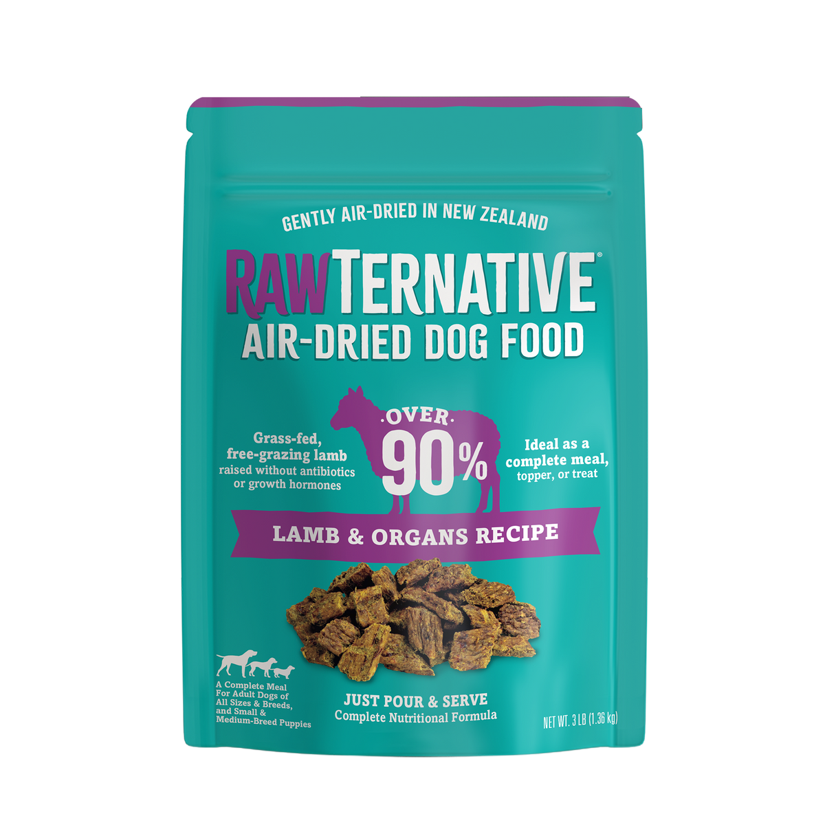 Air-Dried Dog Food, Lamb & Organs Recipe