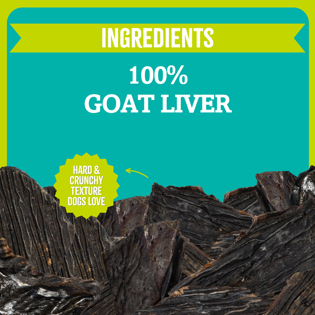 Air-Dried Dog Treats, 100% Goat Liver