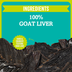 Air-Dried Dog Treats, 100% Goat Liver
