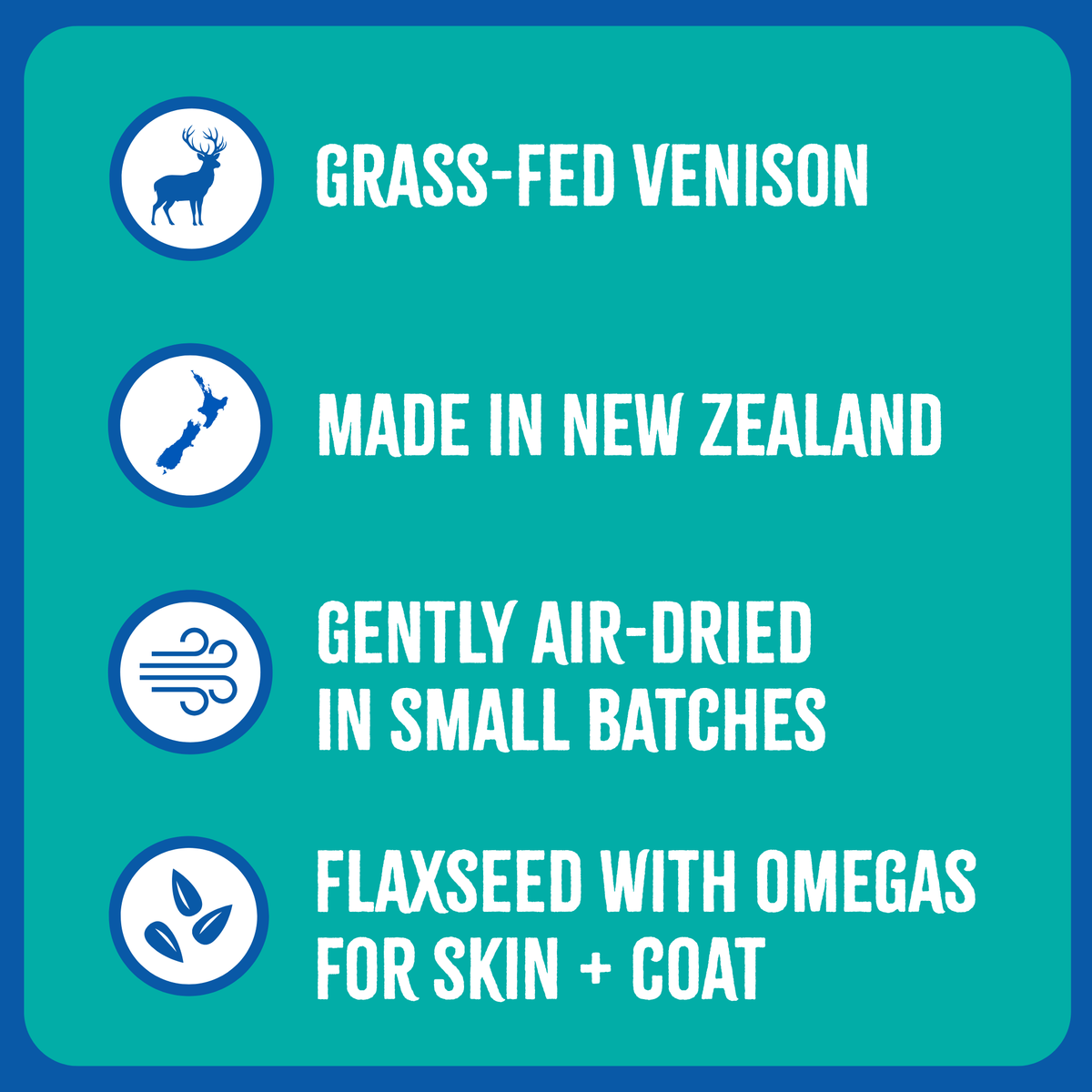 Air-Dried Dog Treats, Venison & Kiwifruit
