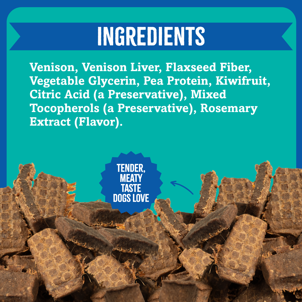 Air-Dried Dog Treats, Venison & Kiwifruit